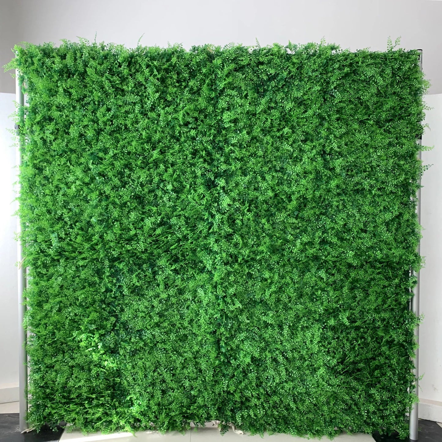 Roll Up Fabric Artificial Vivid Green Grass Wall Wedding Backdrop, Floral Party Decor, Event Photography-VF-086-2