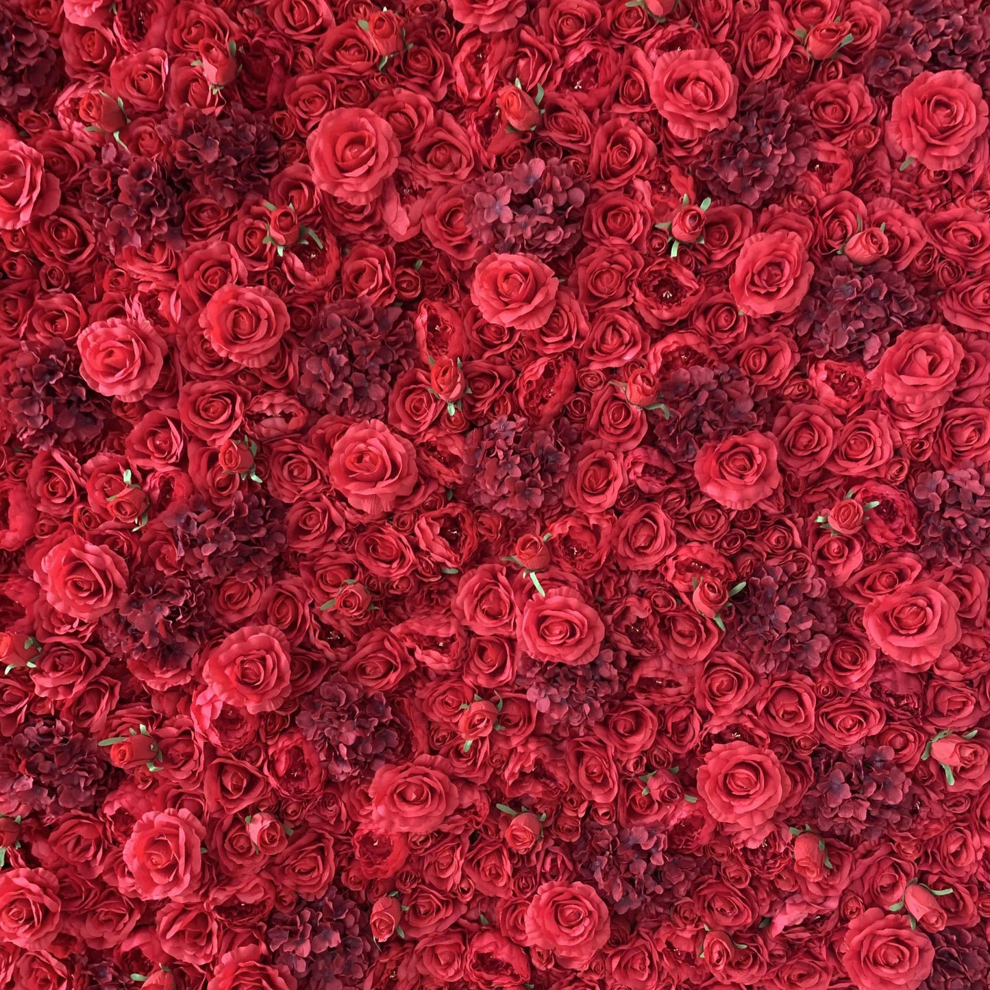 Roll Up Fabric Artificial Flower Wall Wedding Backdrop, Floral Party Decor, Event Photography-VF-034