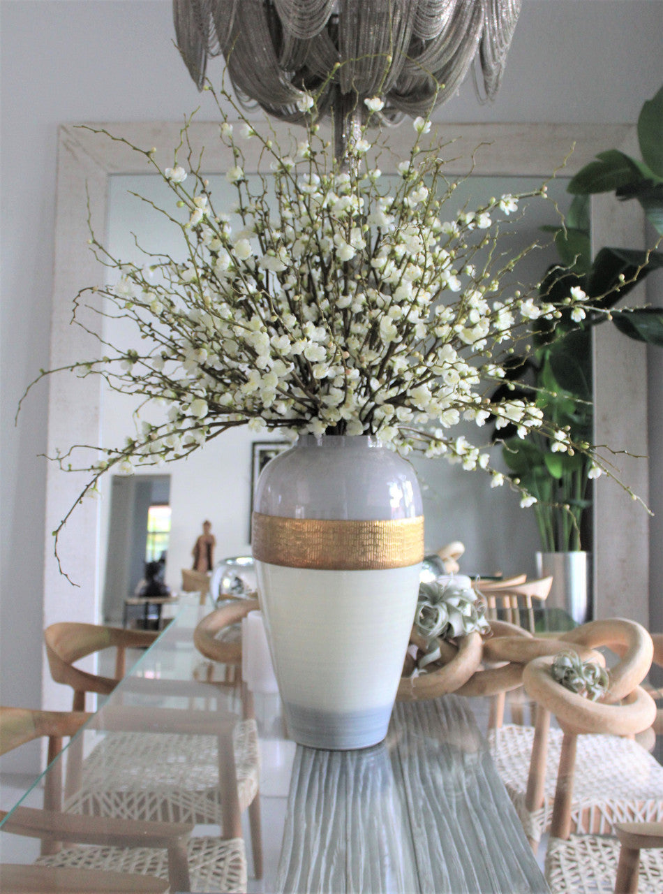 Goddess Vase with Cherry Blossom Branches