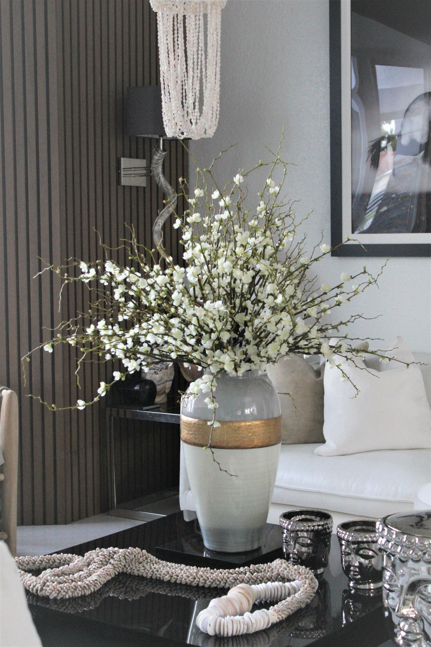 Goddess Vase with Cherry Blossom Branches