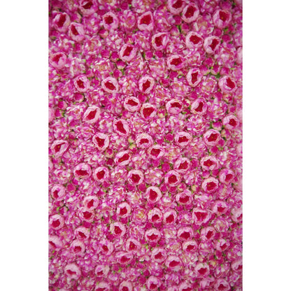 Roll Up Fabric Artificial Pansy Purple and Muted Pink Flower Wall Wedding Backdrop, Floral Party Decor, Event Photography-VF-065