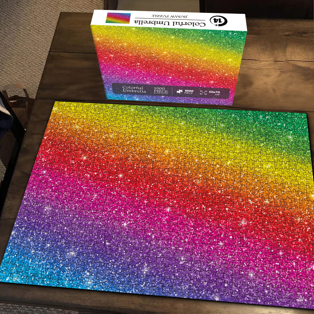 Impossible Shiny Rainbow Jigsaw Puzzle 1000 Pieces