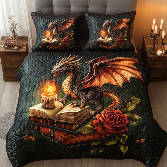 Inferno Roar Quilted Bedding Set NCU0DV2407