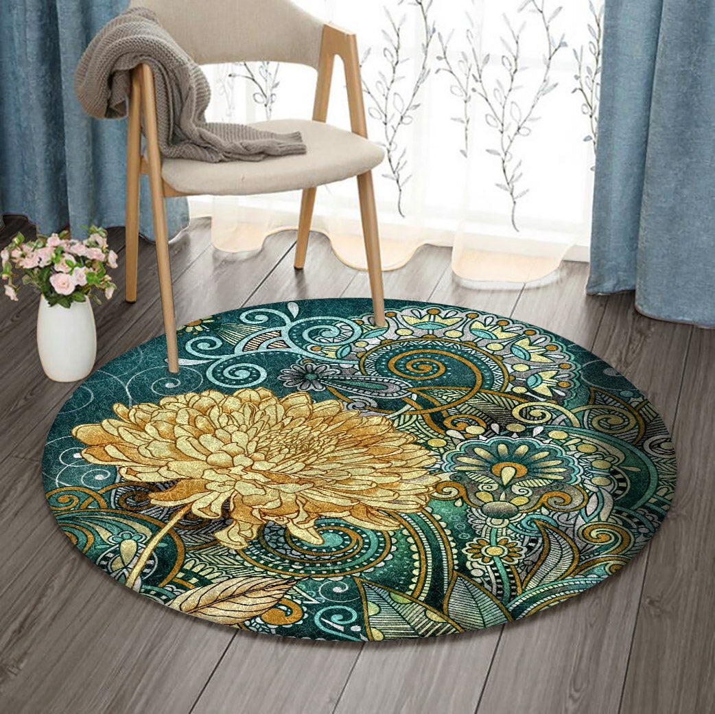 Inspired BL0810086RR Round Area Rug