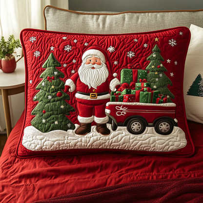 Jolly Holiday Express Quilted Bedding Pillow Case NCU0PT2474