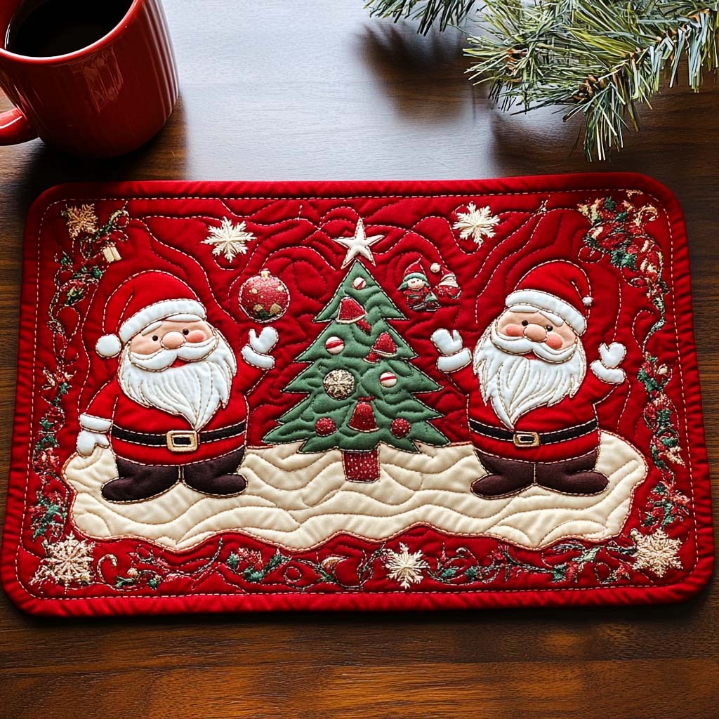 Mantel individual acolchado Jolly Santa Twins NCU0NT826