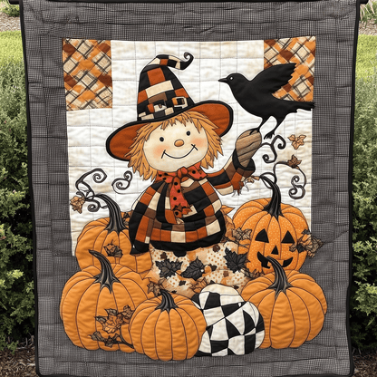 Jolly Scarecrow Quilted Blanket NCU0TH1878