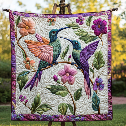 Joyful Nectar Seekers Quilted Blanket NCU0DK2023