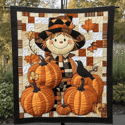 Joyful Scarecrow Quilted Blanket NCU0TH1874