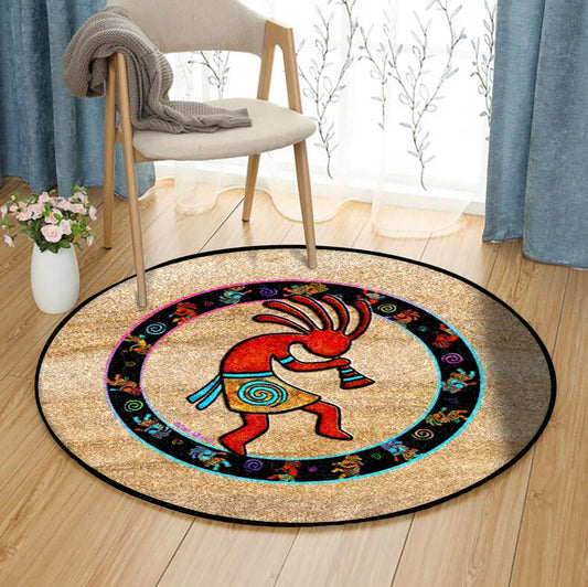 Kokopelli ML280829RR Round Area Rug