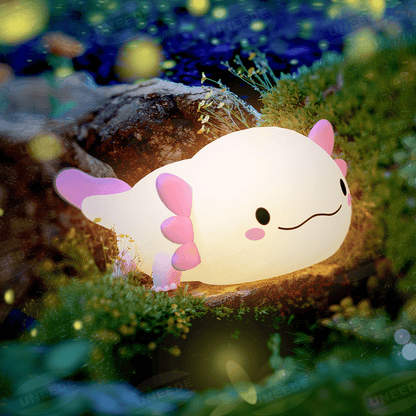 Axolotl Squishy Silicone LED Night Light - Perfect Gift for Kids and Girls