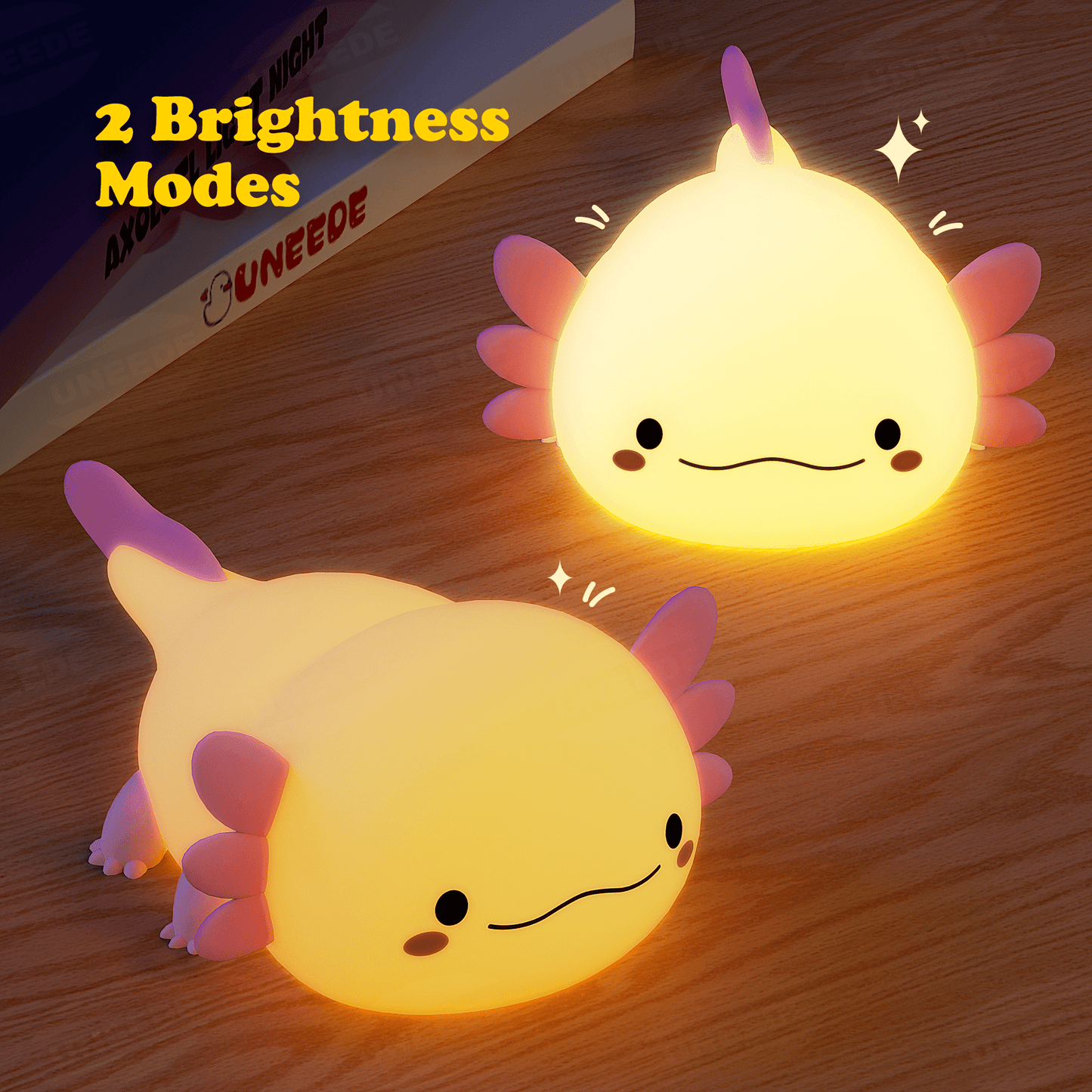 Axolotl Squishy Silicone LED Night Light - Perfect Gift for Kids and Girls