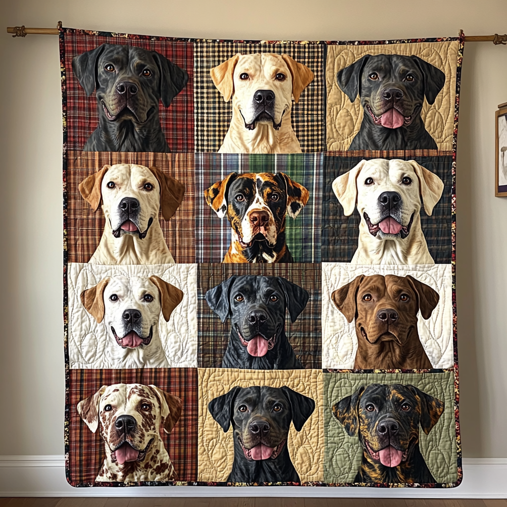 Labrador Design Quilted Blanket NCU0PD468