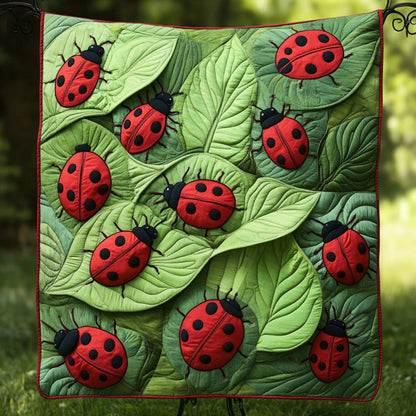 Ladybug Garden Crawl Quilted Blanket NCU0NT2890