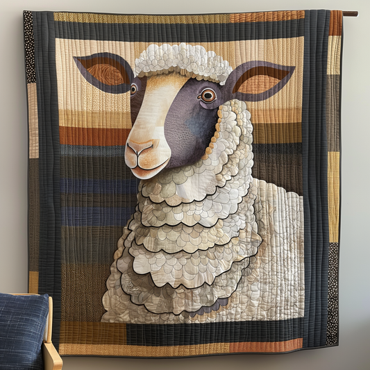 Large Sheep Cozy Quilted Blanket NCU0TL307