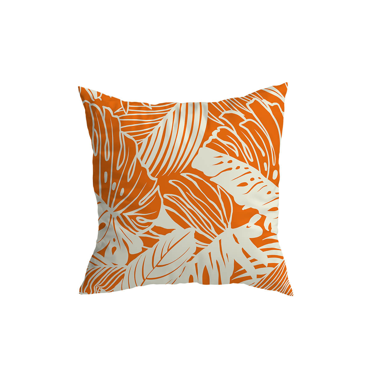 Orange Puff Cushion Covers