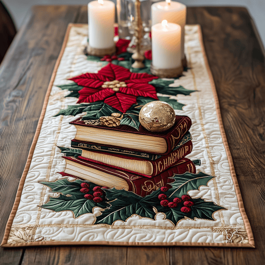 Leafy Literary Quilted Table Runner NCU0TH2311