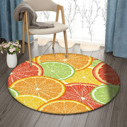 Lemon DN0810087RR Round Area Rug