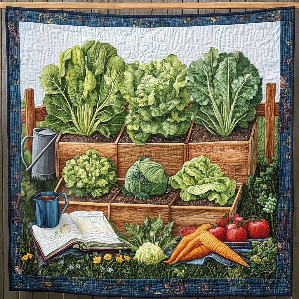 Lettuce Patch Quilted Blanket NCU0NT1028