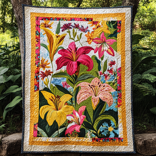 Lily Flower DAI05112460 Quilt Blanket