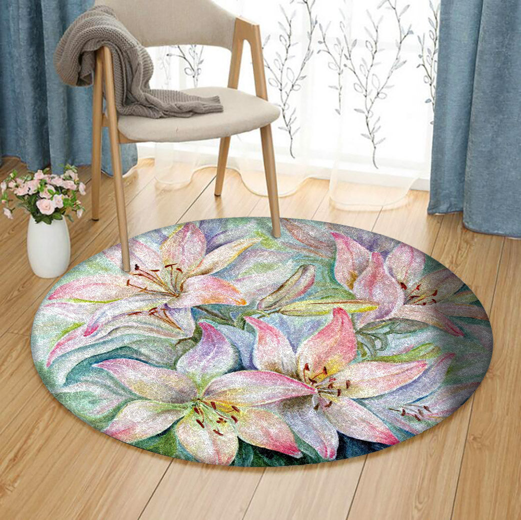 Lily Flower HM1610053TM Round Area Rug