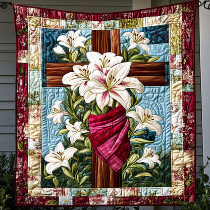 Lily Devotion Art Quilt Hanging NCU0NT2307