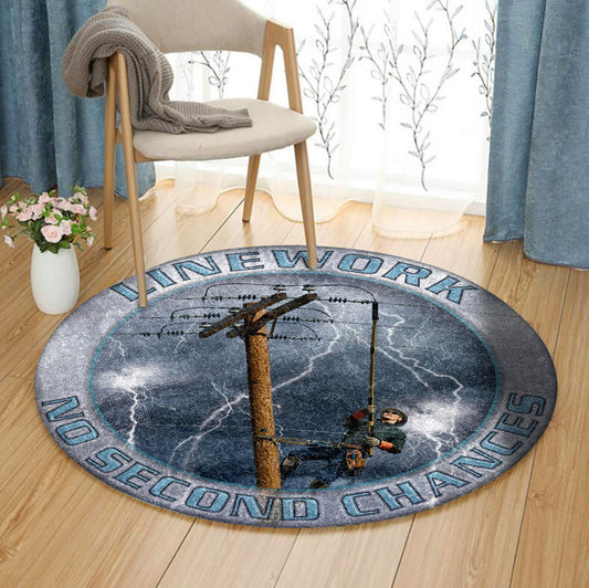 Lineman DV1910087RR Round Area Rug