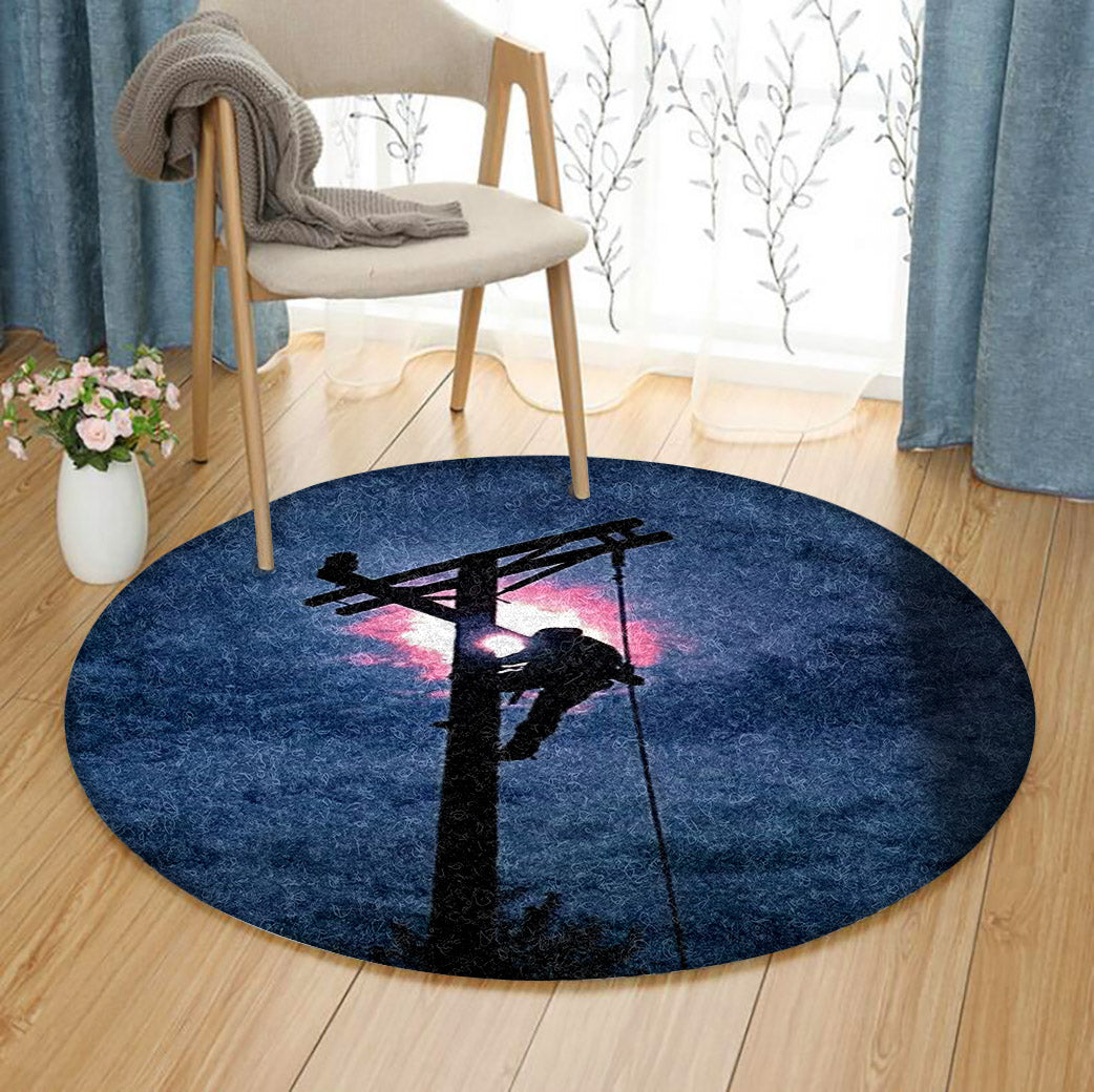 Lineman DV1910088RR Round Area Rug