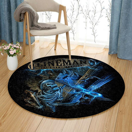 Lineman HM090847 Round Area Rug