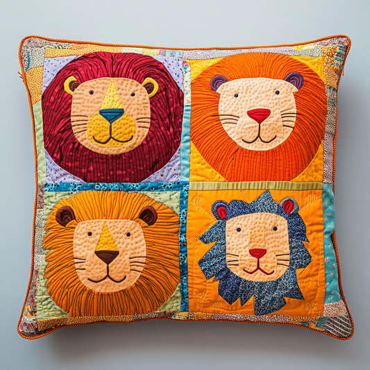 Lion DAI311024471 Quilted Pillow Case