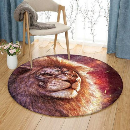 Lion BT310748T Round Area Rug