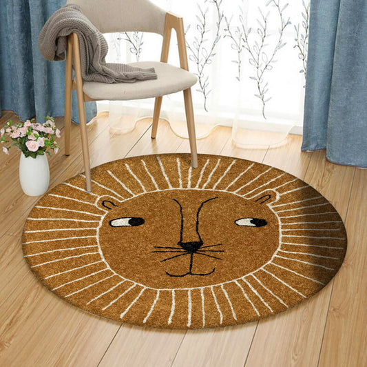 Lion CLM280819TM Round Area Rug