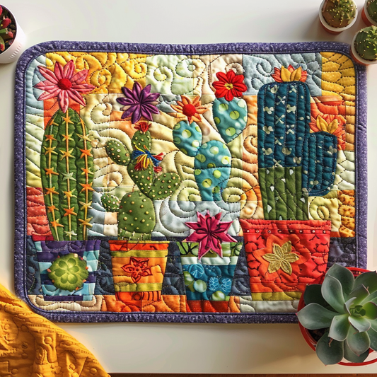 Lively Cactus Garden Quilted Place Mat NCU0PD128