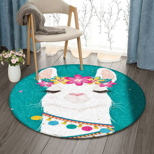 Llama BL160951RR Round Area Rug