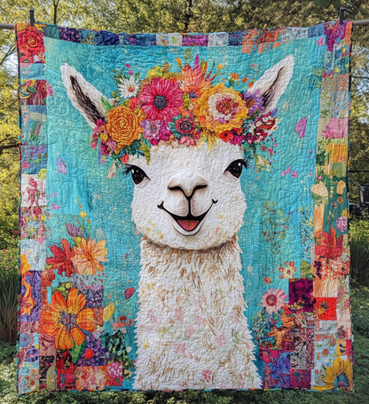 Llama Bliss Quilted Blanket NCU0DV717