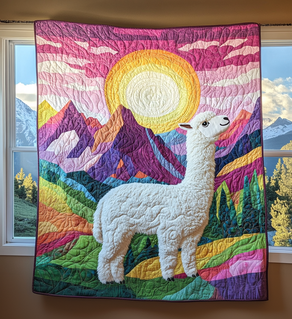 Llama Dreams Quilted Blanket NCU0DV718