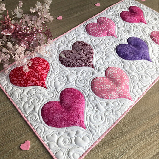 Love Blossoms Quilted Table Runner NCU0TL466