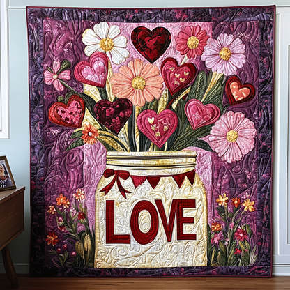 Love Blooms Quilted Blanket NCU0TL2338