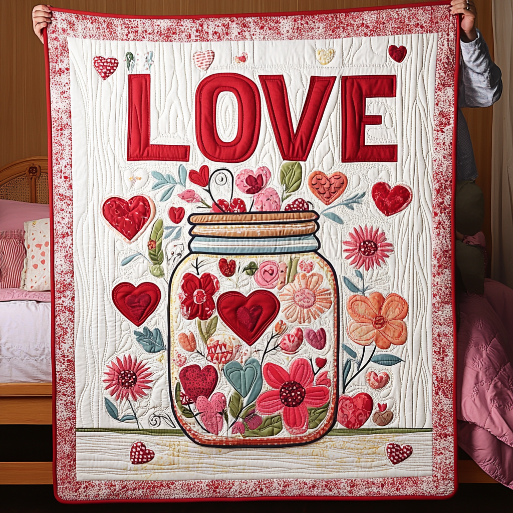 Love Symphony Quilted Blanket NCU0TL2334