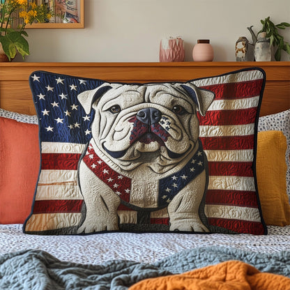 Loyal Bulldog Quilted Bedding Pillow Case NCU0PT3065