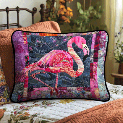 Pink Flamingo Heaven Quilted Bedding Pillow Case NCU0TL1731