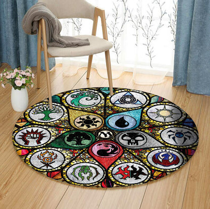 Magic Gathering CLA1410076RR Round Area Rug