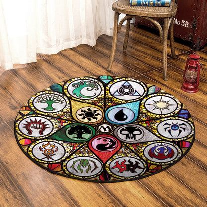 Magic Gathering CLA1410076RR Round Area Rug