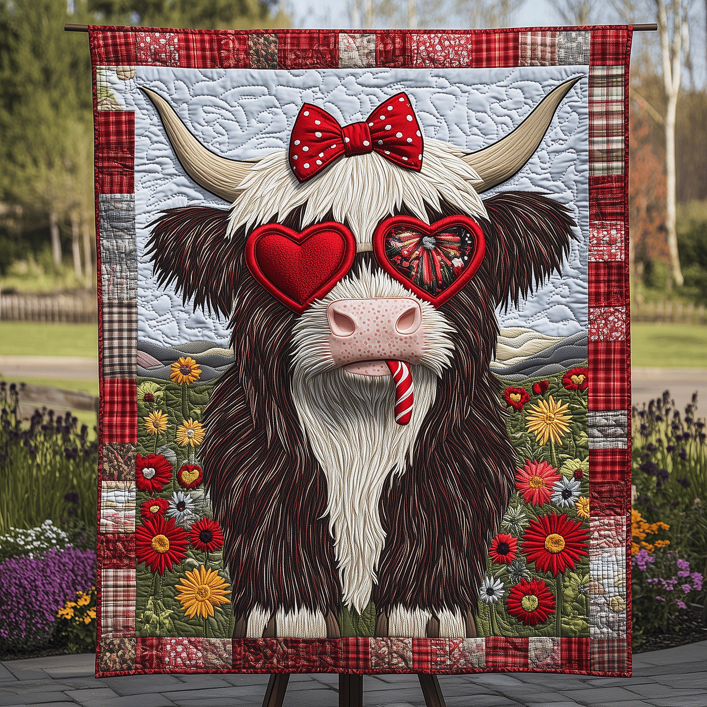 Magical Highland Cow Quilted Blanket NCU0TH2508