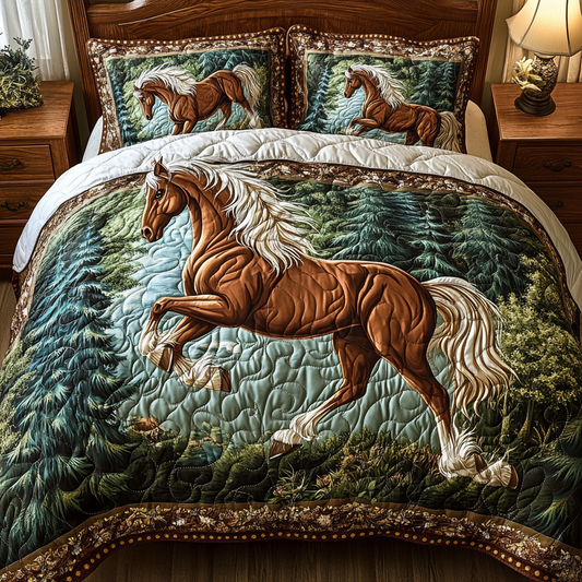 Majestic Horse TAI311024090 Quilt Bedding Set