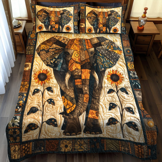 Juego de cama acolchado de 3 piezas Majestic Elephant NCU0TH900