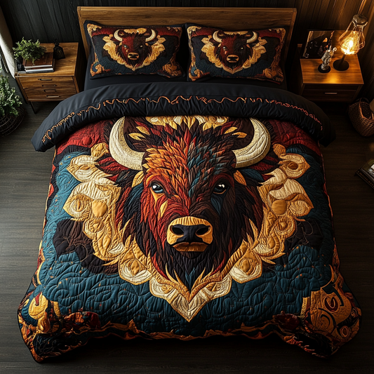 Majestic Herd 3-Piece Quilted Bedding Set NCU0DK3214