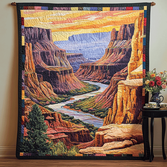 Majestic Mountain Art Quilt Hanging NCU0TL970