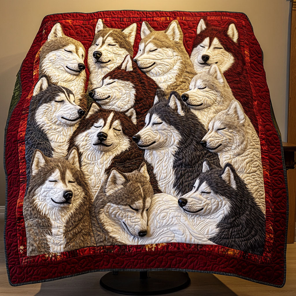 Malamute Companion Quilted Blanket NCU0PT3112