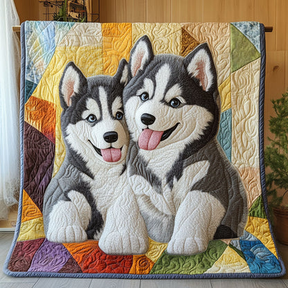 Malamute Trails Quilted Blanket NCU0PT3115